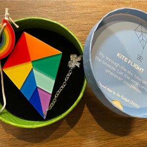 Erstwilder Kite Flight collectible brooch in original box